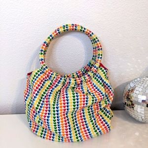 Rainbow Pride heart bag EUC